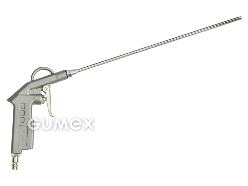 Blaspistole ABG mit Nippel und langer Düse, Länge 300mm, Anschluss Innengewinde G 1/4", Aluminium, 